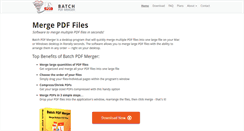 Desktop Screenshot of batchpdfmerger.com